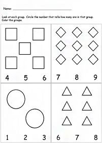 Matemática simple para niños – hoja de actividad 207