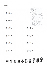 Matemática simple para niños – hoja de actividad 209