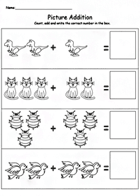 Matemática simple para niños – hoja de actividad 218