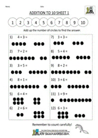 Matemática simple para niños – hoja de actividad 225