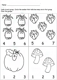 Matemática simple para niños – hoja de actividad 44