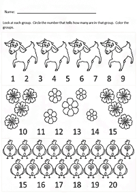 Matemática simple para niños – hoja de actividad 48