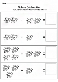 Matemática simple para niños – hoja de actividad 56