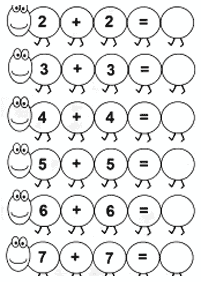 Matemática simple para niños – hoja de actividad 74