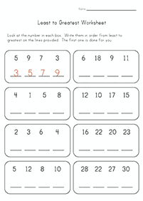 Matemática simple para niños – hoja de actividad 83