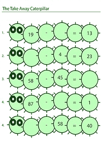 Resta para niños – Hoja de actividad 22