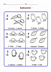 Resta simple – Hoja de actividad 1