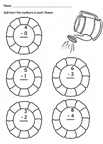 Resta simple – Hoja de actividad 11