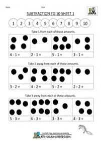 Resta simple – Hoja de actividad 37