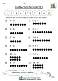 Resta simple – Hoja de actividad 41