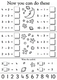 Resta simple – Hoja de actividad 54