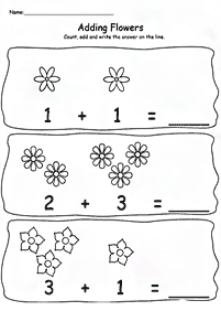 Sumas simples para niños- Hoja de actividad 43