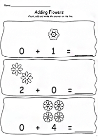 Sumas simples para niños- Hoja de actividad 58