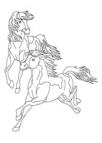 Páginas para colorear de caballos - página 35