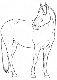 Páginas para colorear de caballos - página 76
