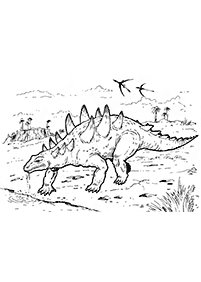 Páginas para colorear de dinosaurios - página 36