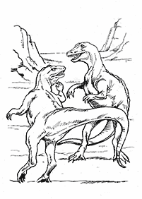 Páginas para colorear de dinosaurios - página 39