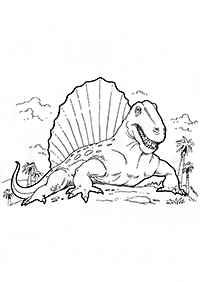 Páginas para colorear de dinosaurios - página 48