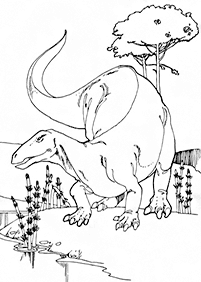 Páginas para colorear de dinosaurios - página 59