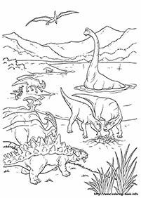 Páginas para colorear de dinosaurios - página 60