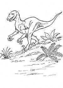 Páginas para colorear de dinosaurios - página 65