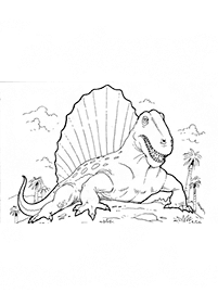 Páginas para colorear de dinosaurios - página 67