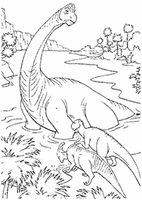 Páginas para colorear de dinosaurios - página 68