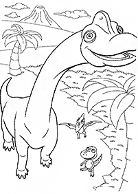 Páginas para colorear de dinosaurios - página 74