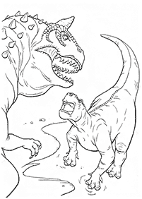 Páginas para colorear de dinosaurios - página 76