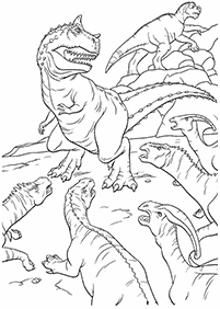 Páginas para colorear de dinosaurios - página 80