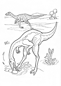 Páginas para colorear de dinosaurios - página 83