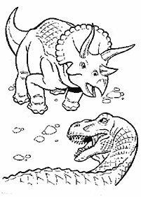 Páginas para colorear de dinosaurios - página 84
