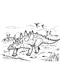 Páginas para colorear de dinosaurios - página 85