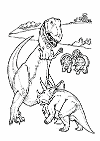 Páginas para colorear de dinosaurios - página 96