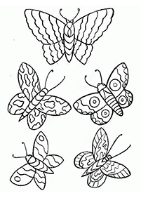 Páginas para colorear de mariposas - página 35