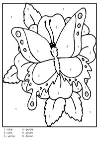 Páginas para colorear de mariposas - página 40