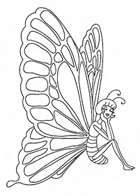 Páginas para colorear de mariposas - página 46