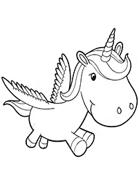 Páginas para colorear de unicornios - página 61