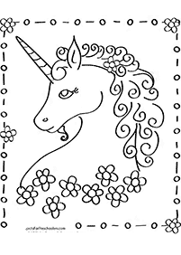 Páginas para colorear de unicornios - página 77