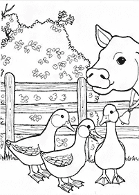 Páginas para colorear de vacas - página 35