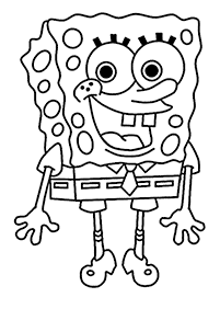 Páginas de Bob Esponja para colorear– Página 1