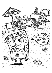 Páginas de Bob Esponja para colorear– Página 9