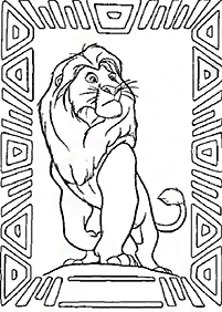 Páginas del Rey León para colorear– página 56