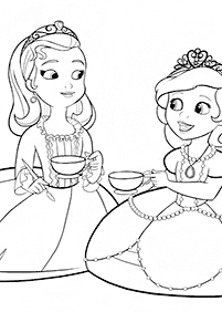 Páginas para colorear de la princesa Sofía – página 22