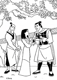 Páginas para colorear de Mulan – página 50