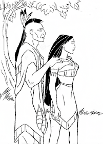 Páginas para colorear de Pocahontas – página 45