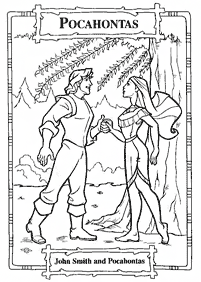 Páginas para colorear de Pocahontas – página 48
