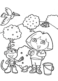 Páginas de Dora para colorear - página 159