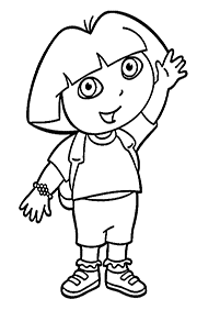 Páginas de Dora para colorear - página 6