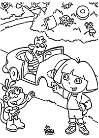 Páginas de Dora para colorear - página 81